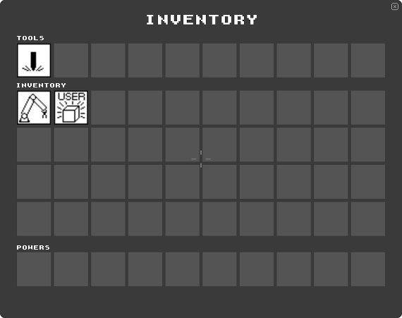 Blackvoxel Inventory