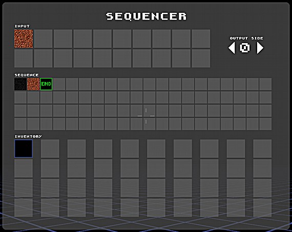 Blackvoxel Sequencer interface
